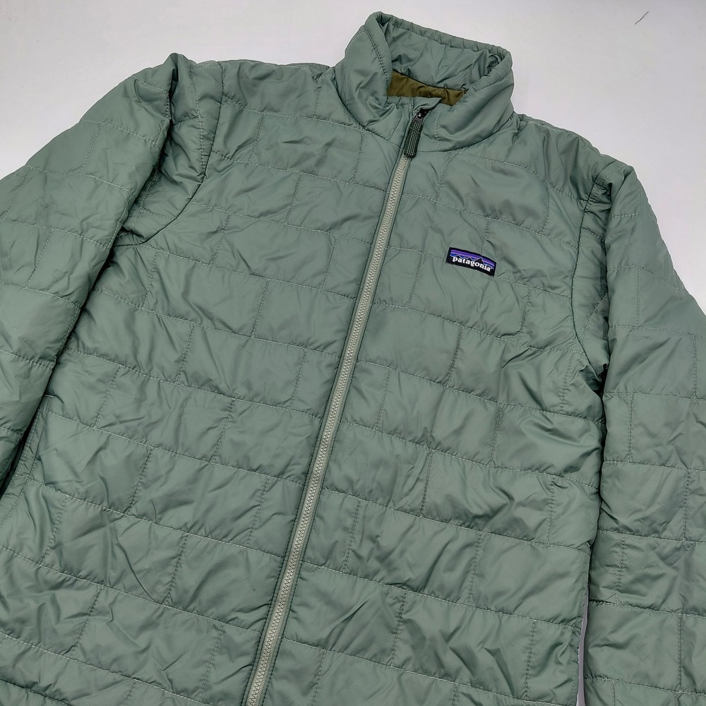 Patagonia Kids XL 14 Nano Puff Jacket Hemlock Quilted Puffer 68001 Charcoal
